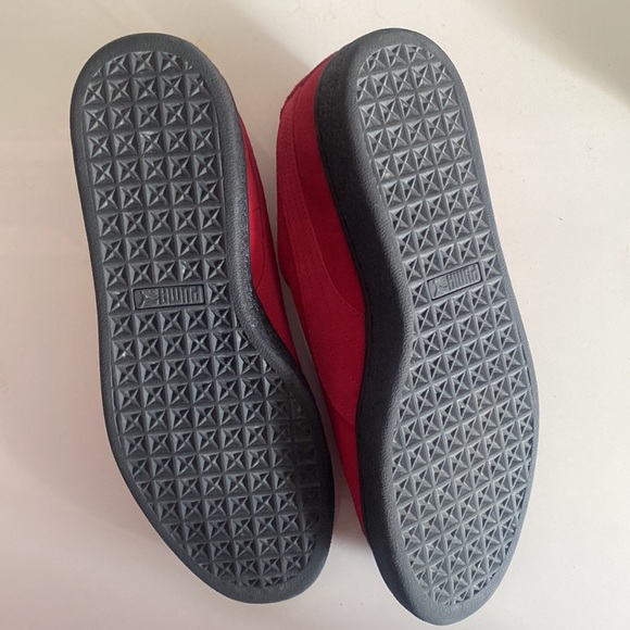 Red Suede Men’s Puma Sneakers - Worn Once Indoors - Picture 6 of 13